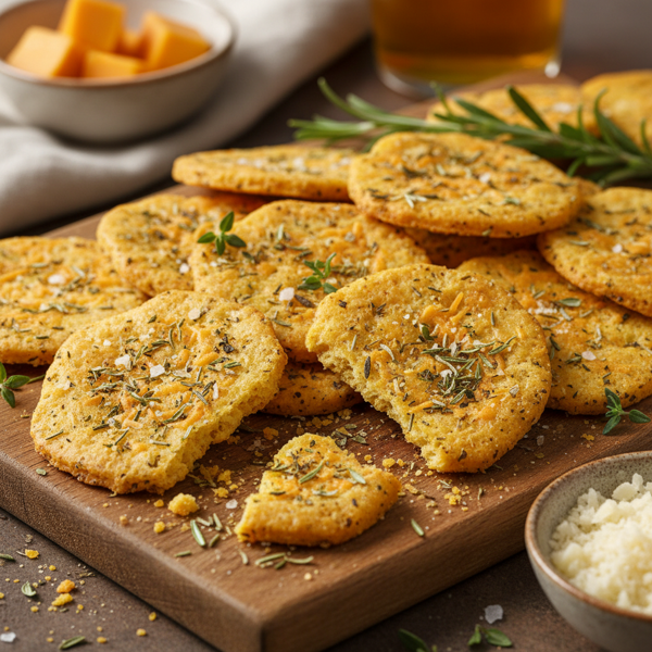 Savory Herb-Infused Cheese Crackers recipe