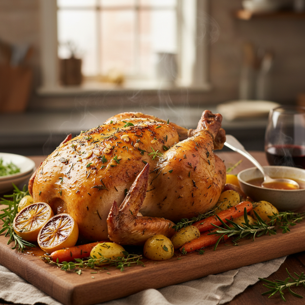 Savory Herb-Infused Roast Chicken recipe