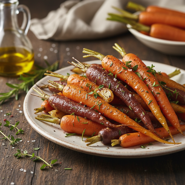 Savory Herb-Roasted Baby Carrots recipe