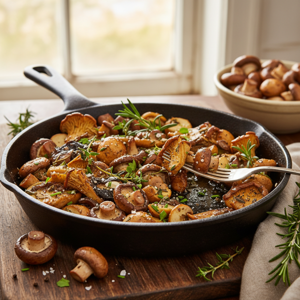 Savory Herb-Roasted Mushroom Medley recipe