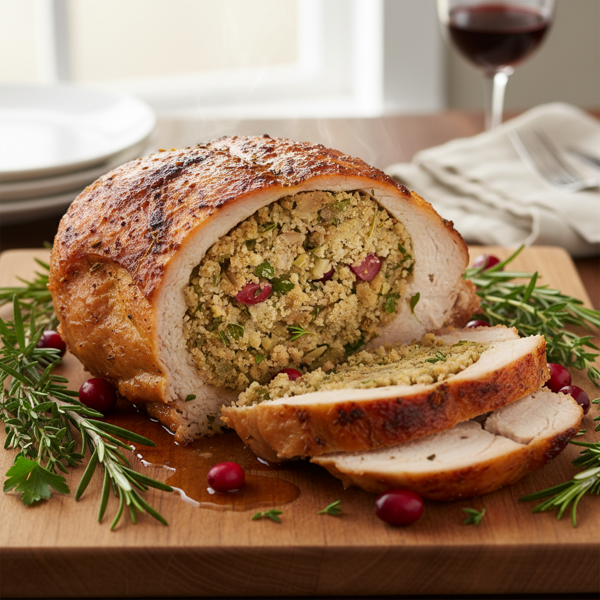 Savory Herb-Stuffed Turkey Breast recipe