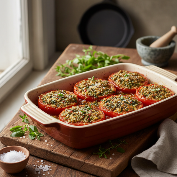 Savory Herb Baked Tomatoes recipe