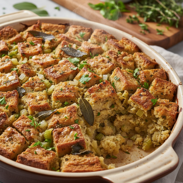 Savory Herb Bread Stuffing recipe
