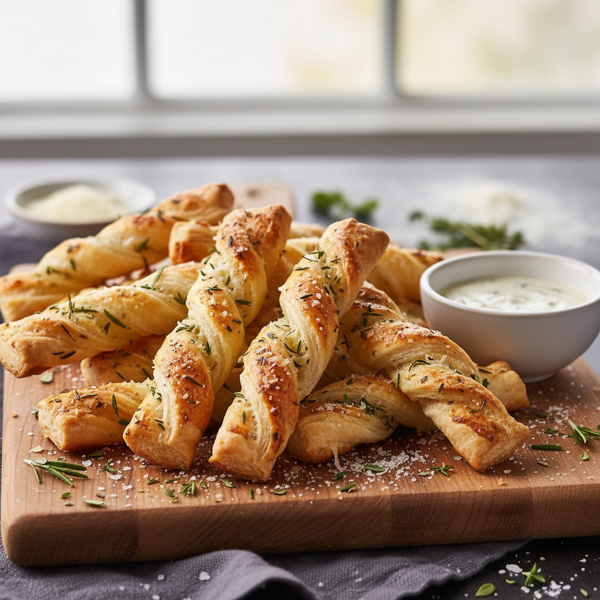 Savory Herb Parmesan Twists recipe