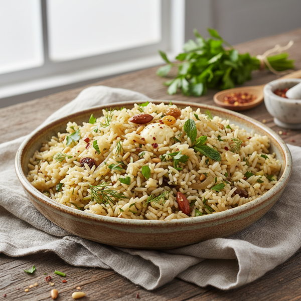 Savory Herb Rice Pilaf recipe