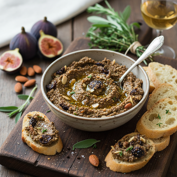 Savory Herb & Fig Almond Spread recipe