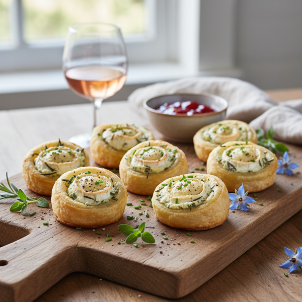 Savory Herb & Goat Cheese Bites recipe