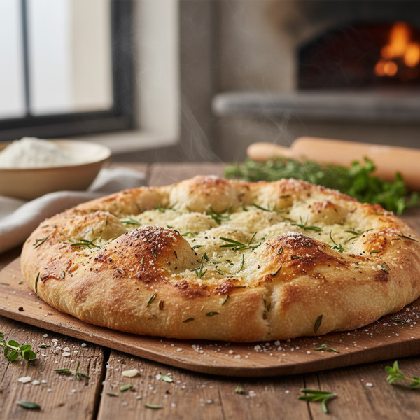 Savory Herb & Parmesan Pizza Dough recipe