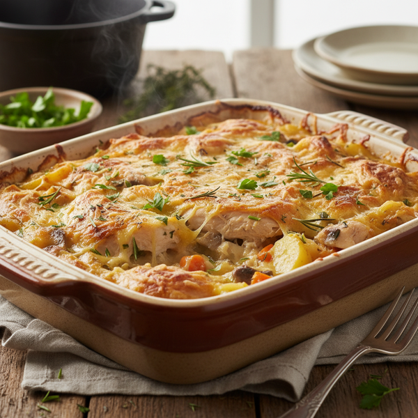 Savory Herbed Chicken Casserole recipe