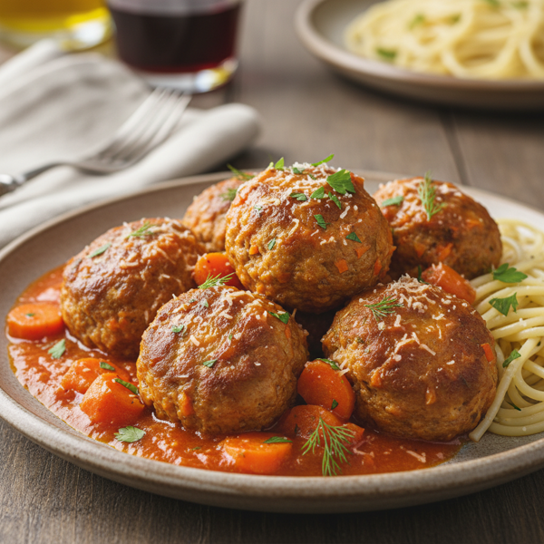 Savory Hidden Veggie Meatballs with Carrots recipe