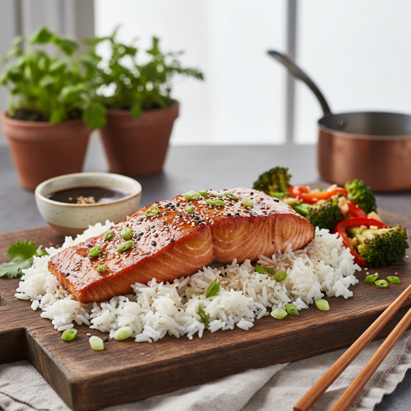 Savory Hoisin-Glazed Salmon or Sea Bass recipe