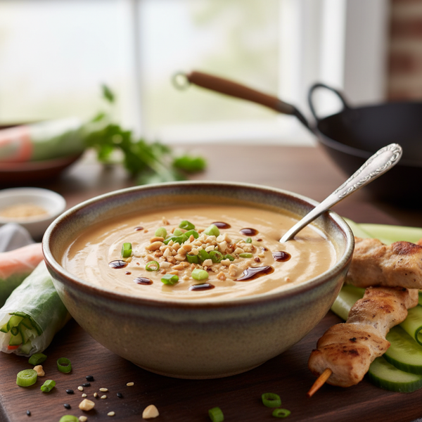 Savory Hoisin Peanut Dipping Sauce recipe