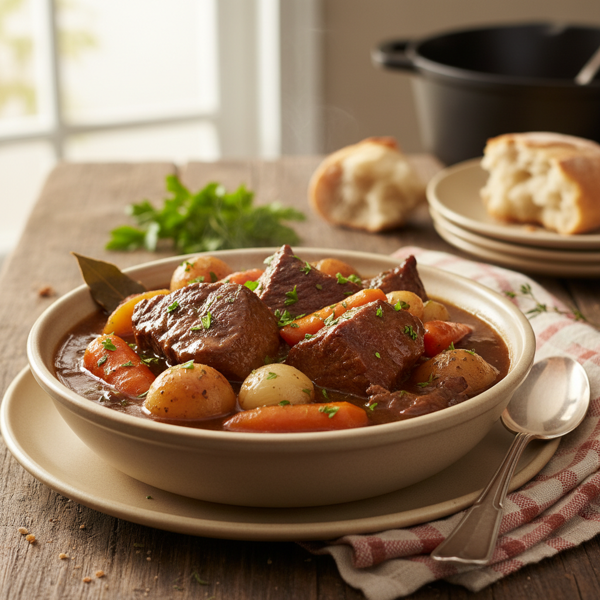 Savory Homestyle Beef Stew recipe