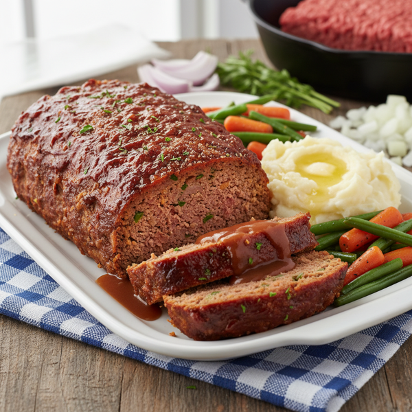 Savory Homestyle Meatloaf recipe