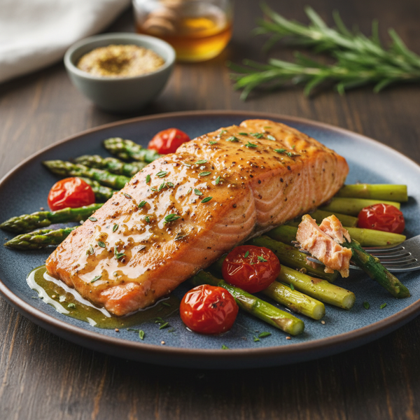 Savory Honey-Dijon Glazed Salmon recipe