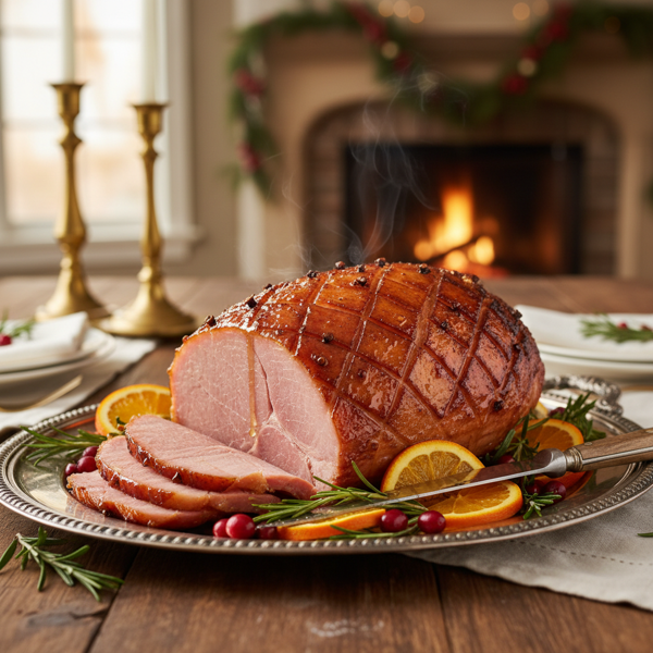 Savory Honey-Glazed Holiday Ham recipe