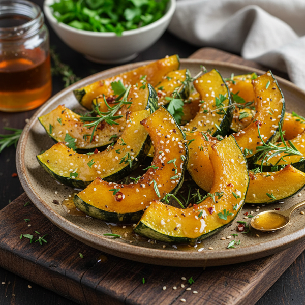 Savory Honey-Glazed Marrow Squash Wedges recipe