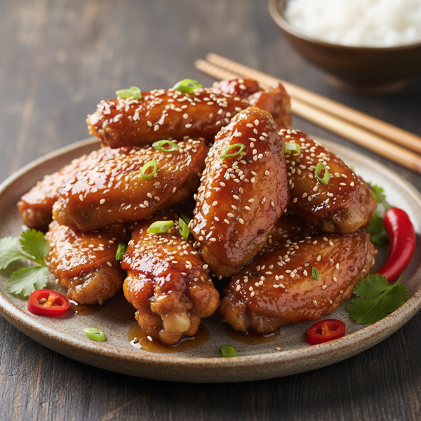 Savory Honey-Soy Glazed Chicken Wings recipe