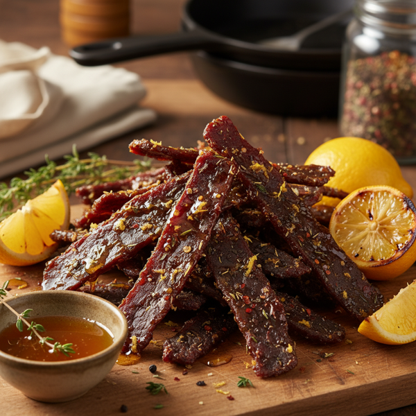 Savory Honey Lemon Beef Jerky recipe