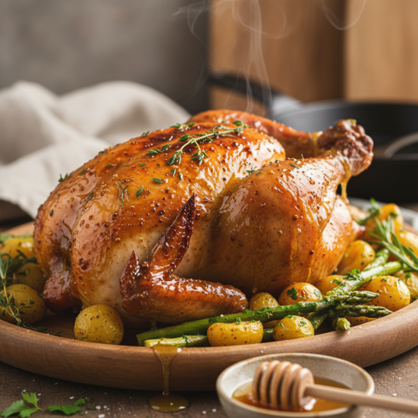 Savory Honey Mustard Glazed Chicken recipe