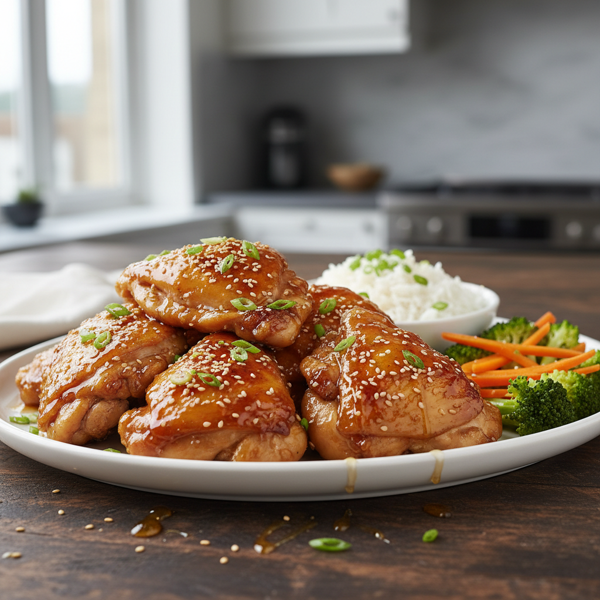 Savory Honey Teriyaki Chicken Thighs recipe