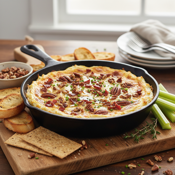 Savory Hot Country Ham and Pecan Dip recipe