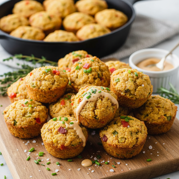 Savory Hush Puppy Muffins recipe