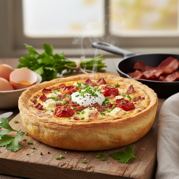 Savory Individual Breakfast Quiche recipe