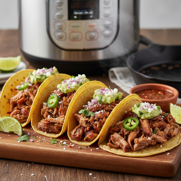 Savory Instant Pot Carnitas Tacos recipe
