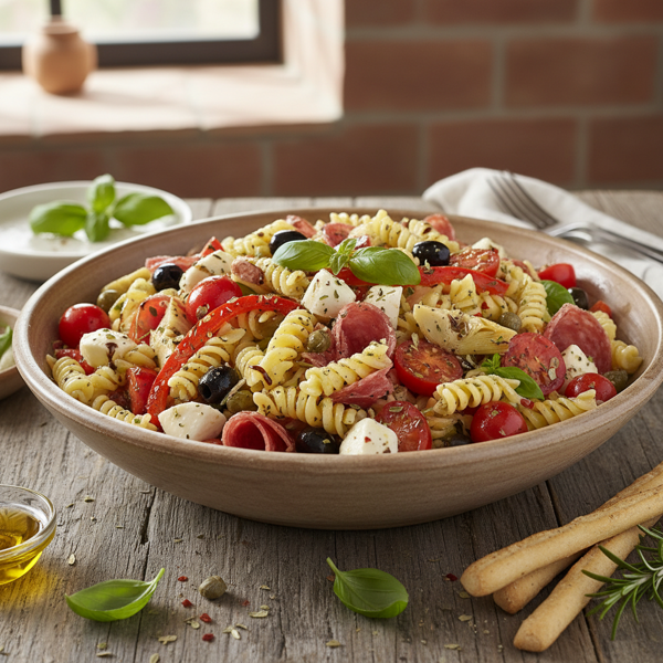 Savory Italian Antipasto Pasta Salad recipe