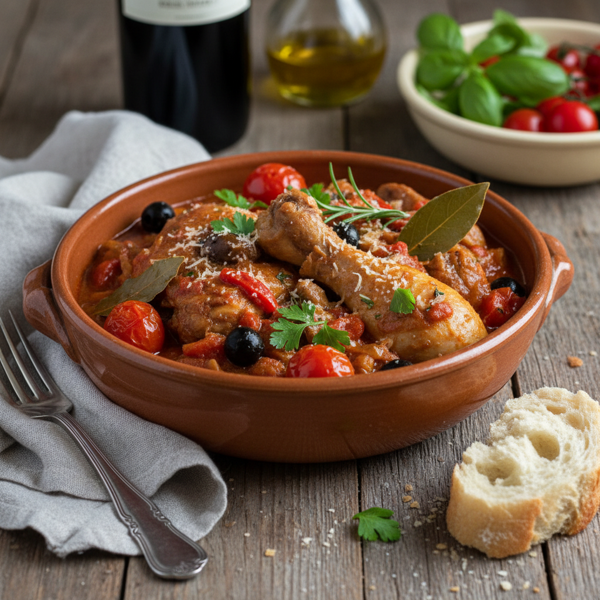 Savory Italian Chicken Cacciatore recipe