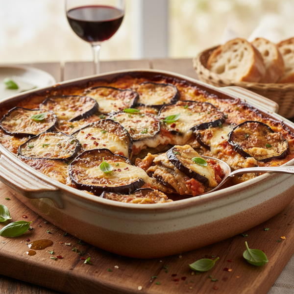 Savory Italian Eggplant Casserole recipe