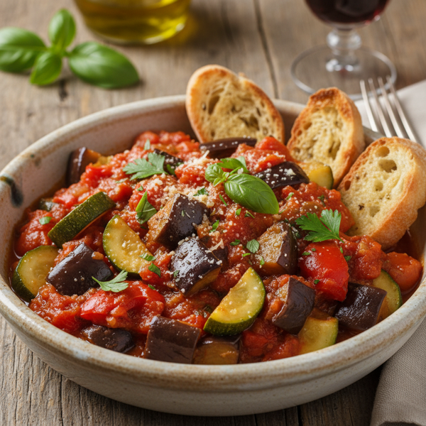 Savory Italian Eggplant Stew recipe