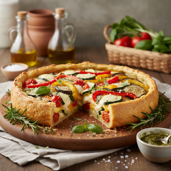 Savory Italian Garden Torte recipe