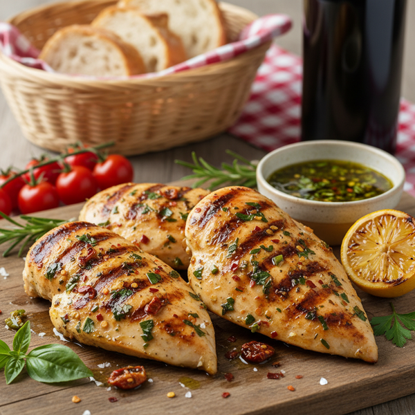 Savory Italian Grilled Chicken Breasts recipe