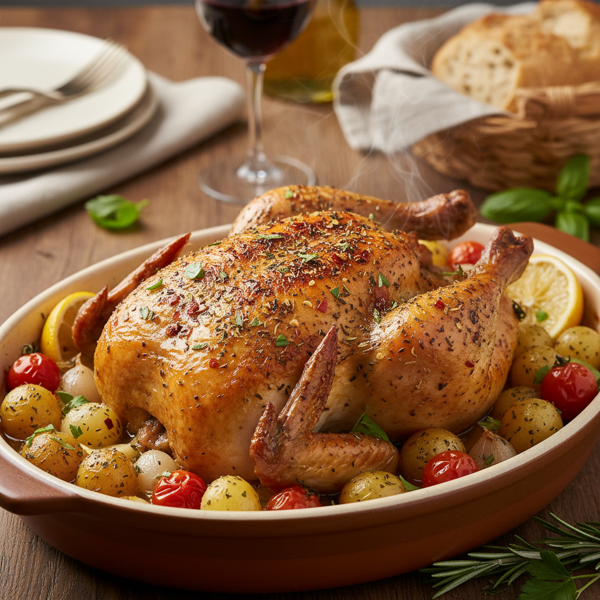 Savory Italian Herb Baked Chicken recipe