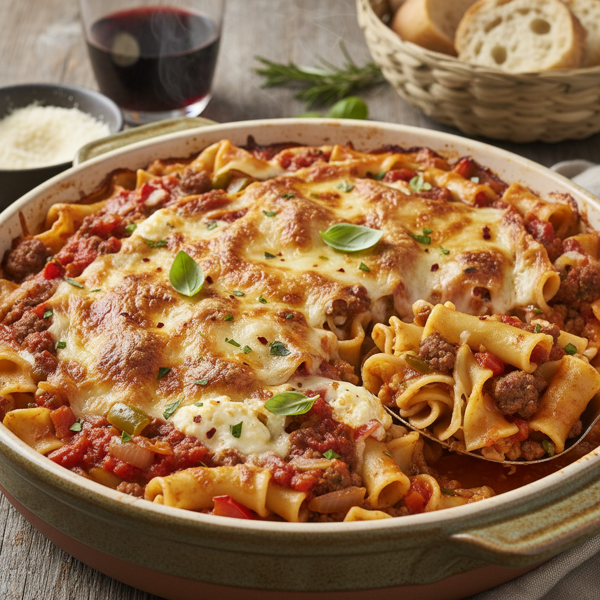 Savory Italian Noodle Bake recipe