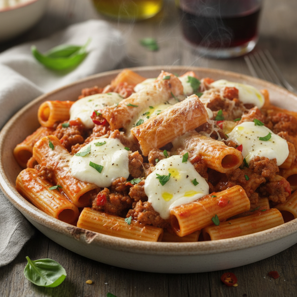 Savory Italian Sausage Rigatoni Delight recipe