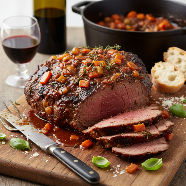 Savory Italian Slow-Cooked Beef Roast recipe