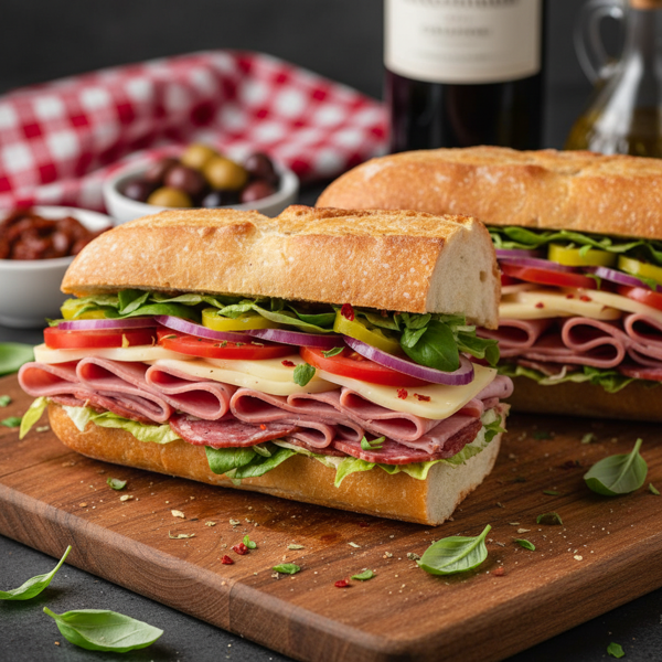 Savory Italian Submarine Sandwich recipe