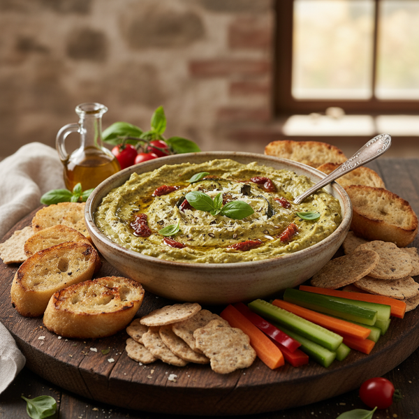 Savory Italian Veggie Delight Dip recipe