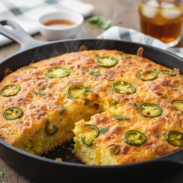 Savory Jalapeño & Cheese Cornbread Delight recipe
