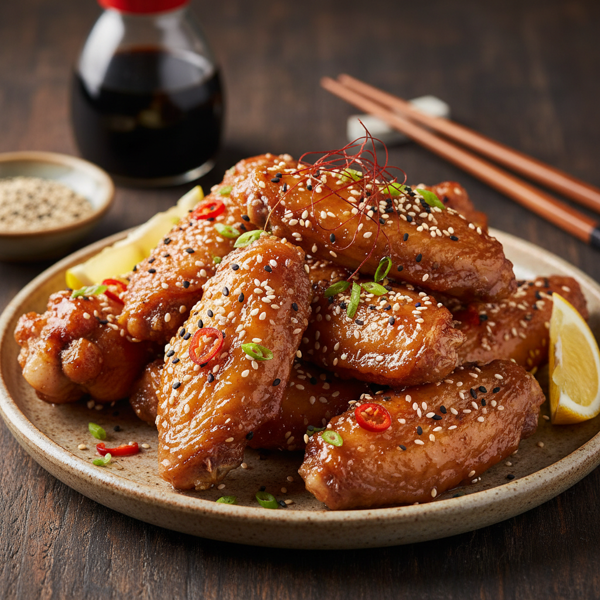 Savory Japanese-Style Chicken Wings recipe