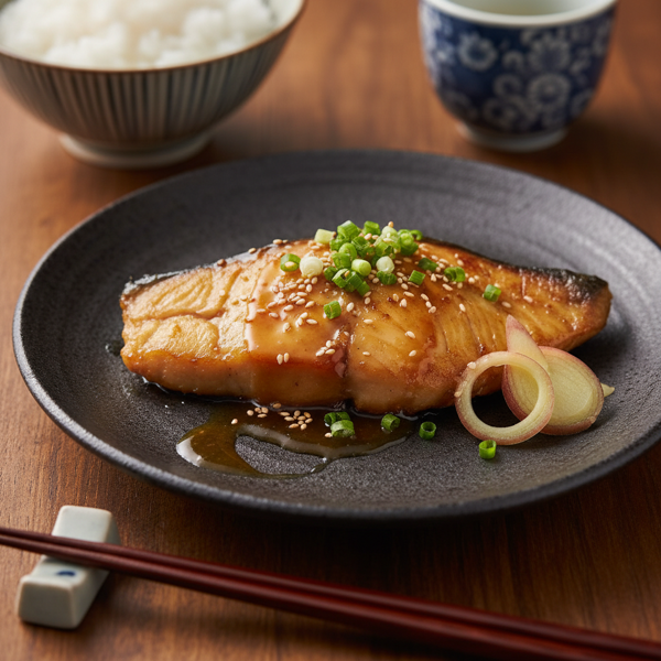 Savory Japanese Fish with Dashi Glaze recipe