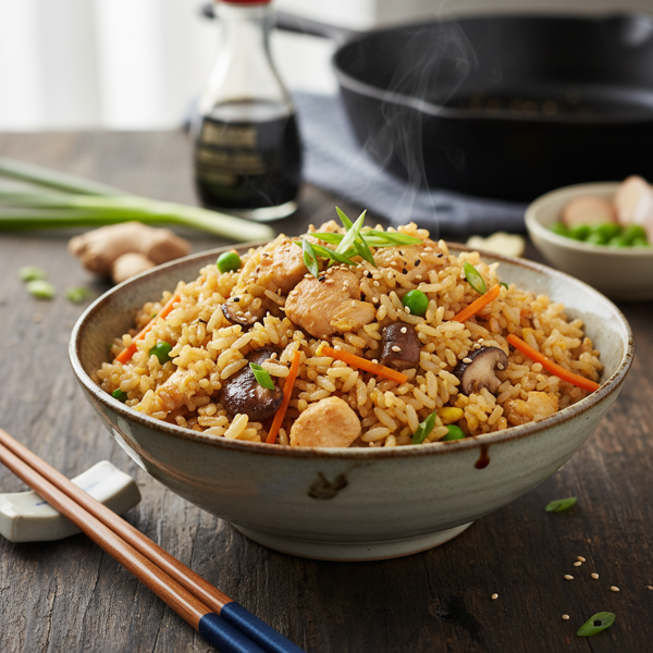 Savory Japanese Fried Rice (Chahan) recipe