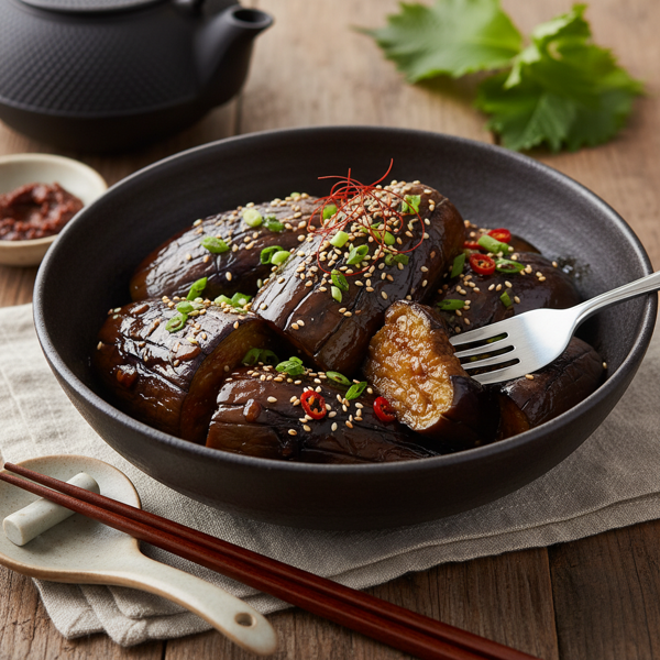 Savory Japanese Stewed Eggplant Delight recipe