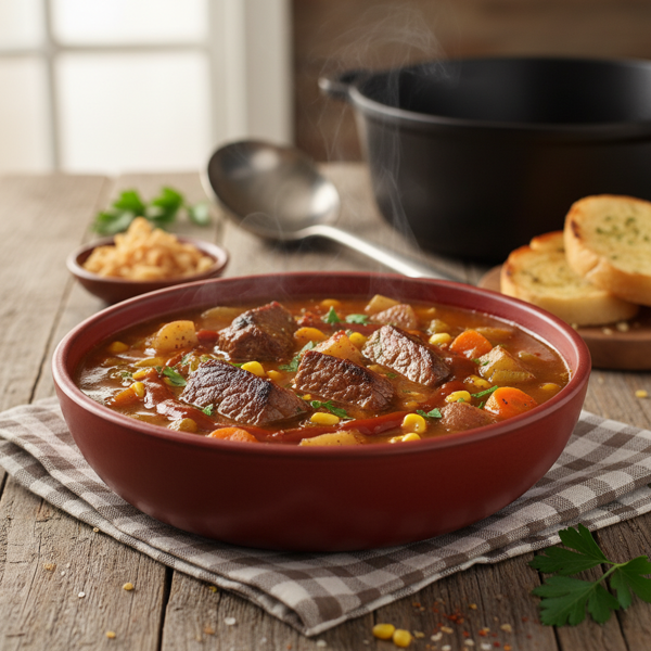 Savory Kansas City Steak Soup recipe
