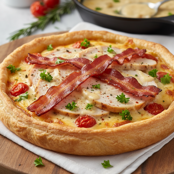 Savory Kentucky Hot Brown Tart recipe