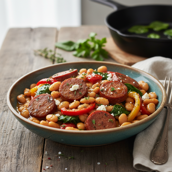 Savory Kielbasa & Butter Bean Delight recipe