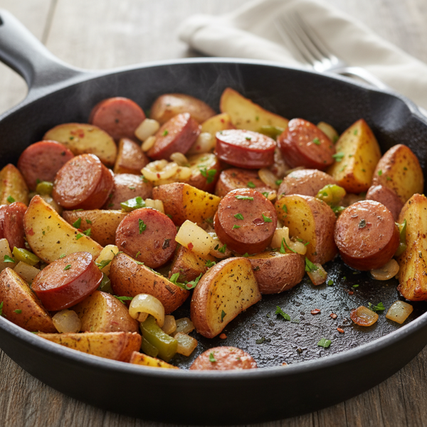 Savory Kielbasa and Potato Skillet recipe